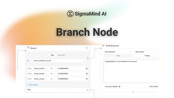 How to Use Branch Node in SigmaMind AI | Conditional Logic & Smart Responses Tutorial