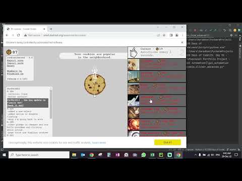 Cookie clicker automation - python