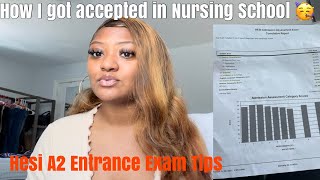 HOW I GOT INTO NURSING SCHOOL TIPS & ADVICE ON HESI A2 EXAM #collegestudent #nursingstudent #hesia2
