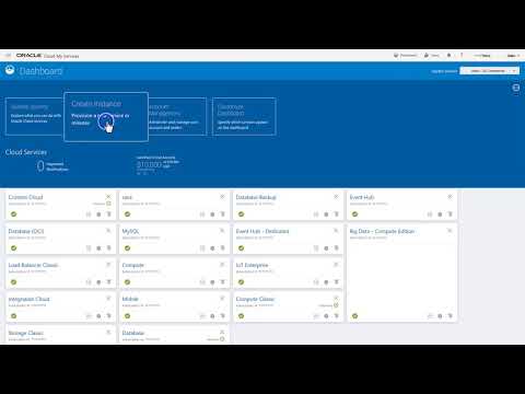 Creating an Instance in Oracle Content and Experience Cloud on Oracle Cloud Infrastructure Classic