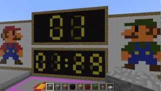 Minecraft 24 hour digital clock
