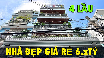 Bán nhà gò vấp đường thông xe hơi đúc 4 lầu 5pn giá hơn 6 Tỷ phan huy ích nhà đẹp giá rẻ mẫu nhà mới