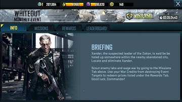 War Commander: Rogue Assault Whiteout event ( Mission level 60 ) Part 2