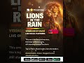 For every man carrying weight in silence and still choosing love.“Lions in the Rain” is out now...
