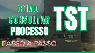 Como consultar processo no Tribunal Superior do Trabalho - TST