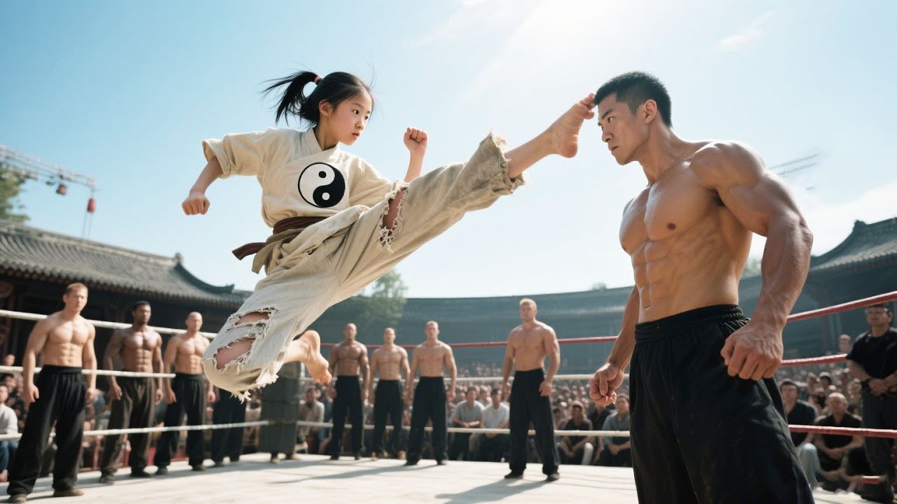 日本最強武士擂台上招招致命攻擊姑娘，不料她假裝柔弱讓其三招當場反殺他 🔥 抗日 | Kung Fu