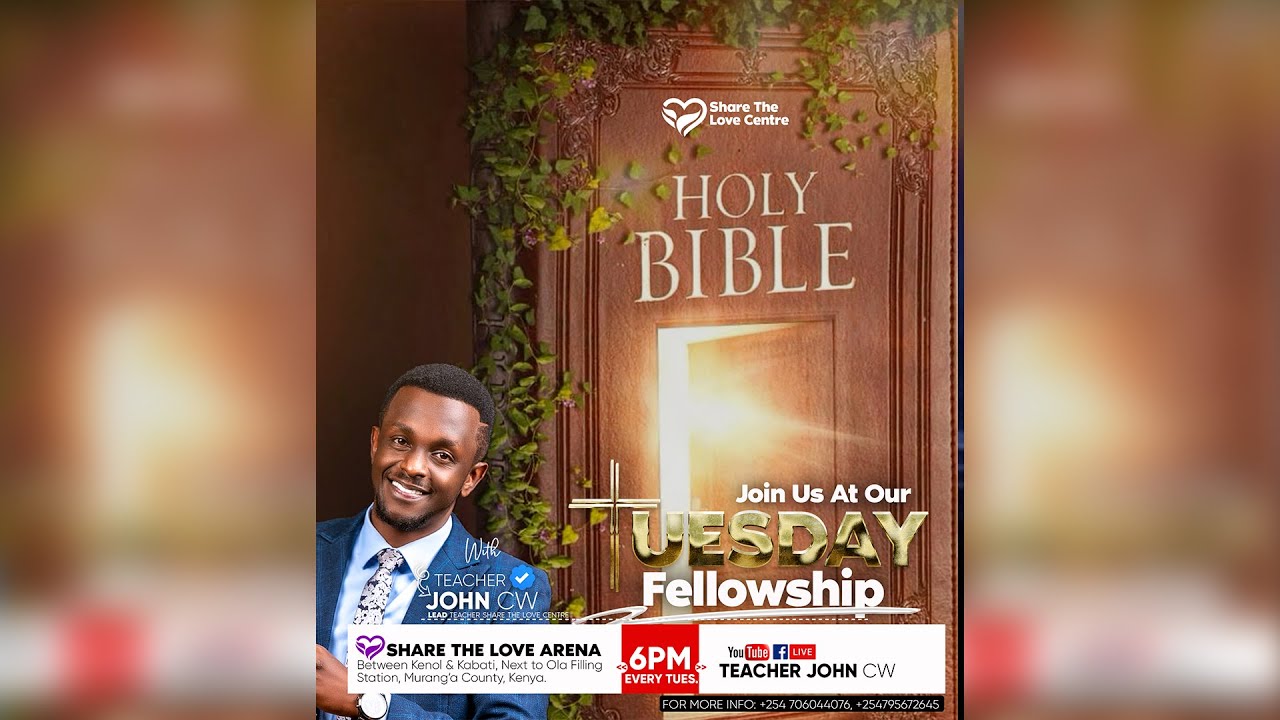 TUESDAY FELLOWSHIP  WITH TR.JOHN CW  ||15-10-2024