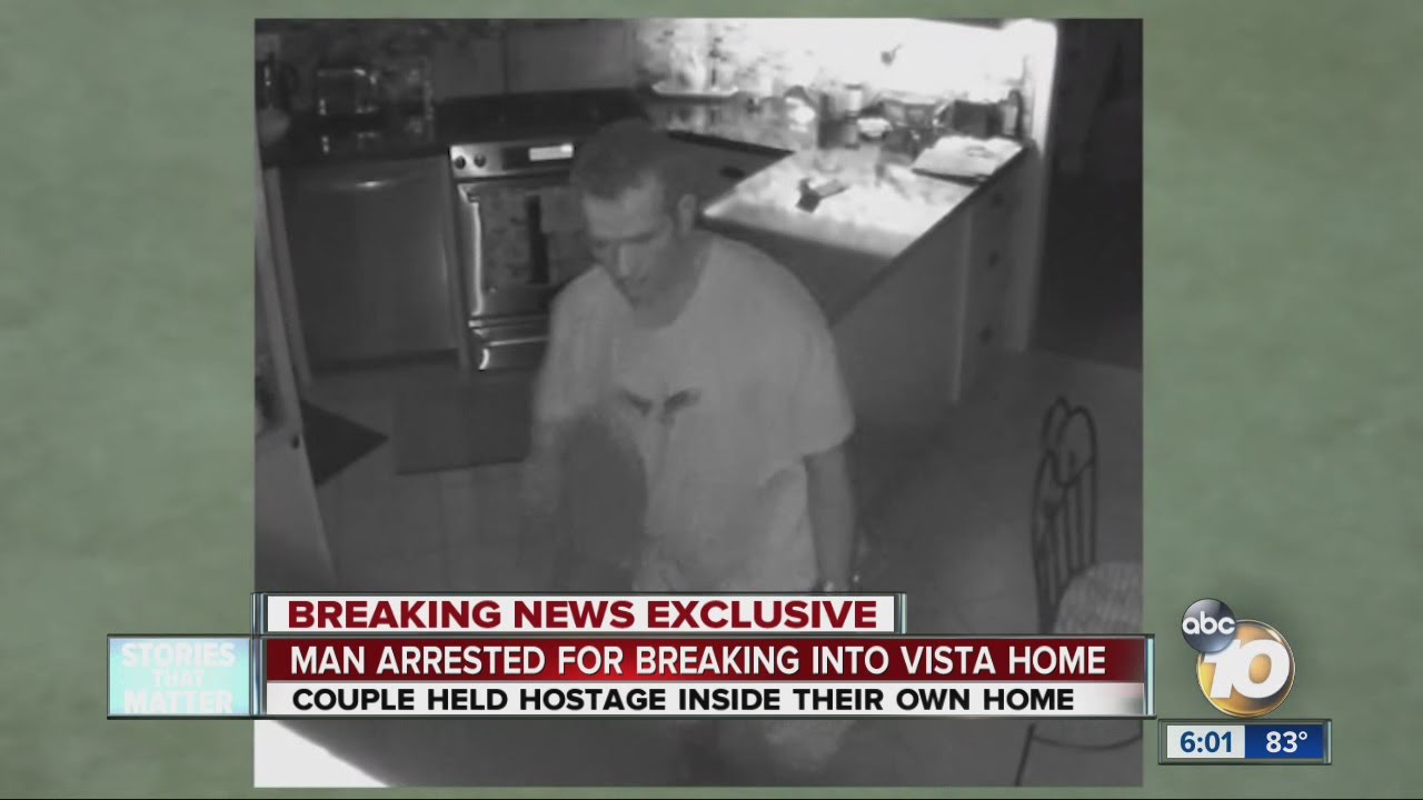 Man caught on camera breaking into Vista home arrested - YouTube