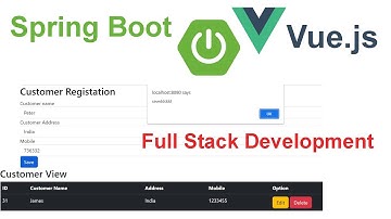 Spring boot with Vue js Full Stack Project