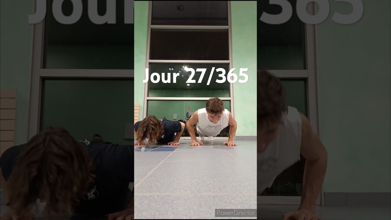 Jour 27/365. On continue avec force : 1 pompe de plus chaque jour ...