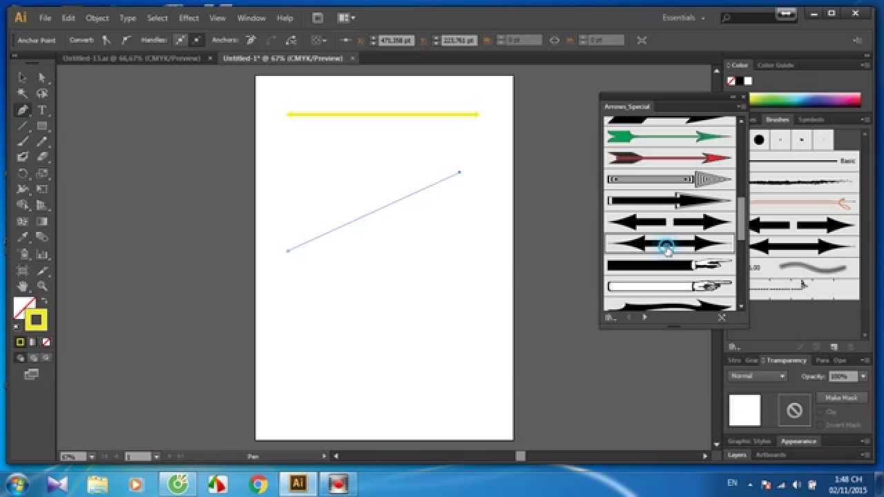 Cách Vẽ Mũi Tên Hai Đầu Trong Illustrator Cs6 [Ctp - Tutorial] - Youtube |  Youtube