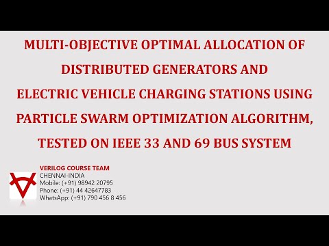 MULTI-OBJECTIVE OPTIMAL ALLOCATION OF DG AND ELECTRIC VEHICLE CHARGING STATIONS USING PSO ALGORITHM