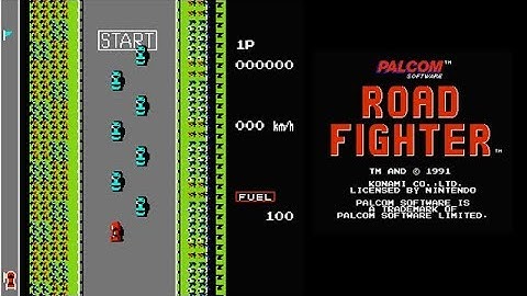 Nintendo Road Fighter NES Video Game Epic Fail Gameplay Playthrough | Throwback 80s