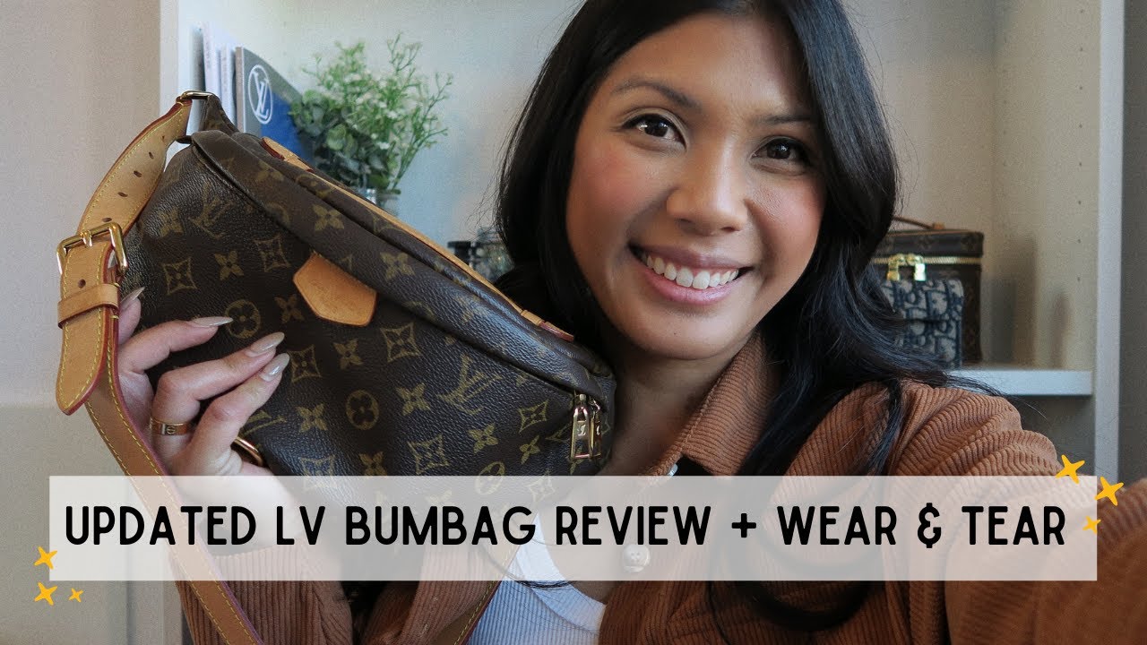 UPDATED REVIEW/WEAR & TEAR OF LOUIS VUITTON BUMBAG IN MONOGRAM