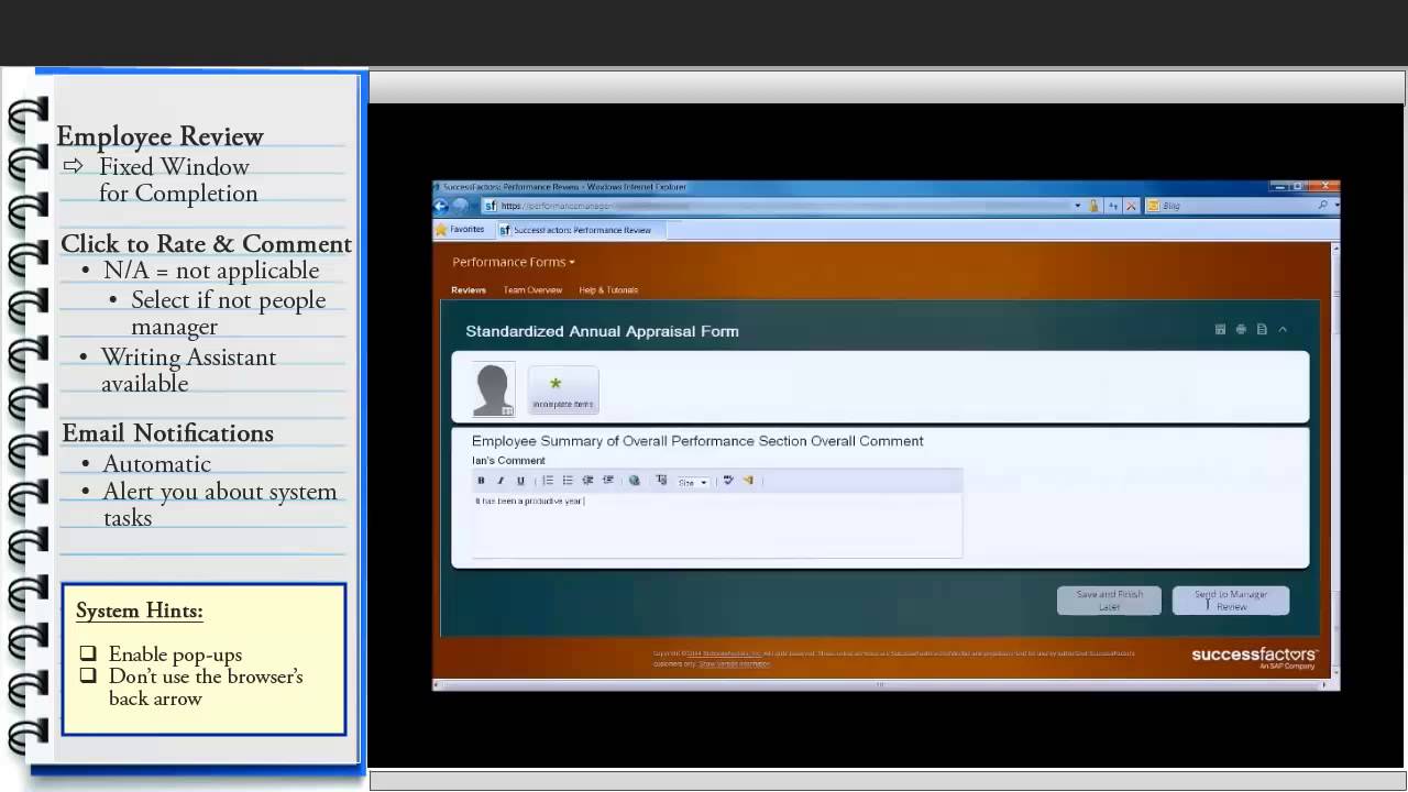 Employee Review Overview - YouTube