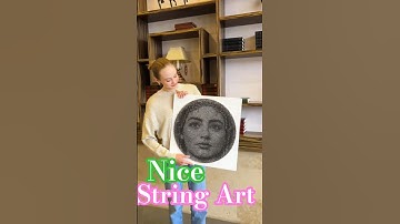 String Art Potrait Perfect Gift/The Best Of Best String Art In The World/String Art #shorts #art