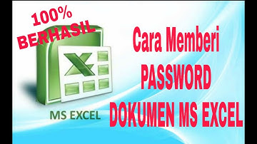 Memberi PASSWORD di Dokumen MS EXCEL