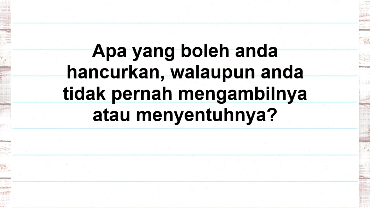 Soalan Teka Teki Yang Paling Susah Di Dunia  haidasuryah