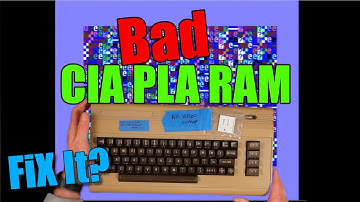 C64 CIA PLA RAM with Keyboard and Case Repair