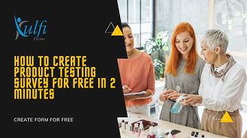 How To Create Product Testing Survey For Free in 2 minutes