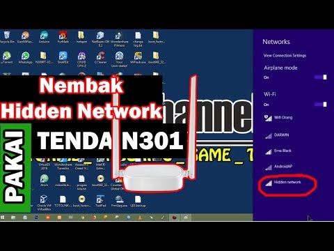 nembak wifi tenda n301 - hidden network - youtube