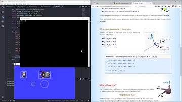 Love2D Tutorial EP40: The Cross product and rotating the missile