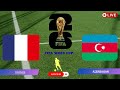 🔴 LIVE:  FRA vs AZE ⚽ PES 2021 | FIFA World Cup Qualifiers Intense Match Gameplay!