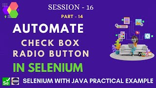 Automate Check box in selenium | Automate Radio button in selenium #selenium