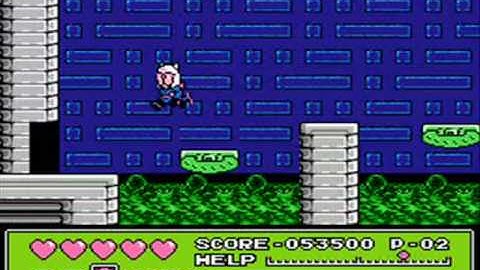 Kyattou Ninden Teyandee Level 9 speed run (Samurai pizza cats) Nes