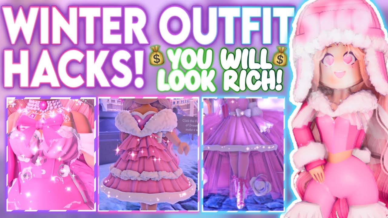 WINTER OUTFIT HACKS THAT WILL MAKE YOU *RICH* ROBLOX Royale High Cute ...