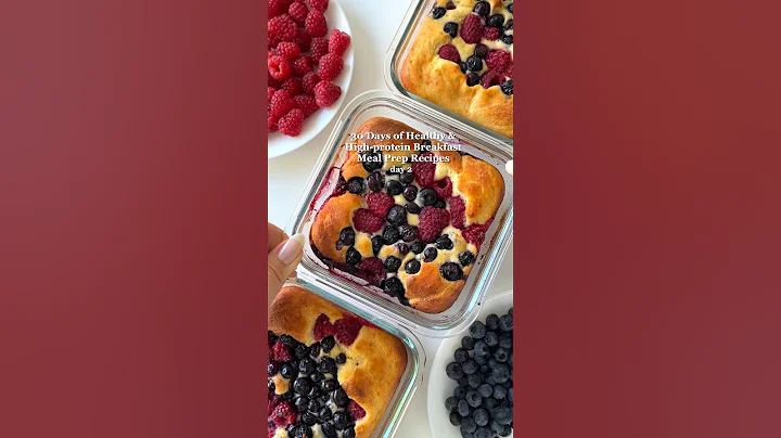 Breakfast Meal Prep: Pancake Bowls😍about 30g protein💪🏻 #mealprep #highprotein #easyrecipes thumbnail