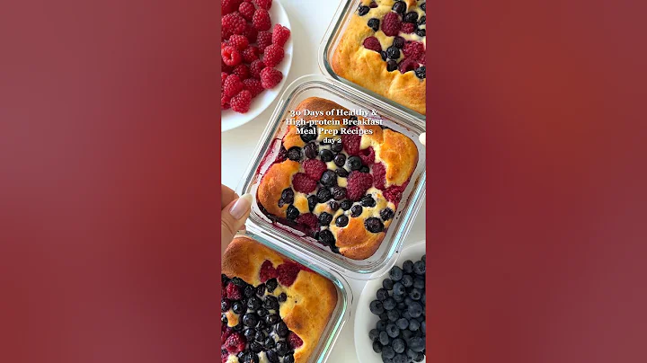 Breakfast Meal Prep: Pancake Bowls😍about 30g protein💪🏻 #mealprep #highprotein #easyrecipes thumbnail