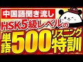【中国語聞き流し】HSK5級レベルの単語500リスニング練習