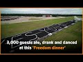 Guests dine on runway of former Berlin airport