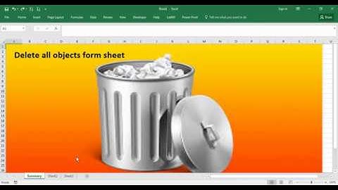 Delete All Object fom sheet