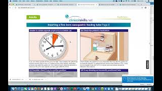 Clinical Skills training video