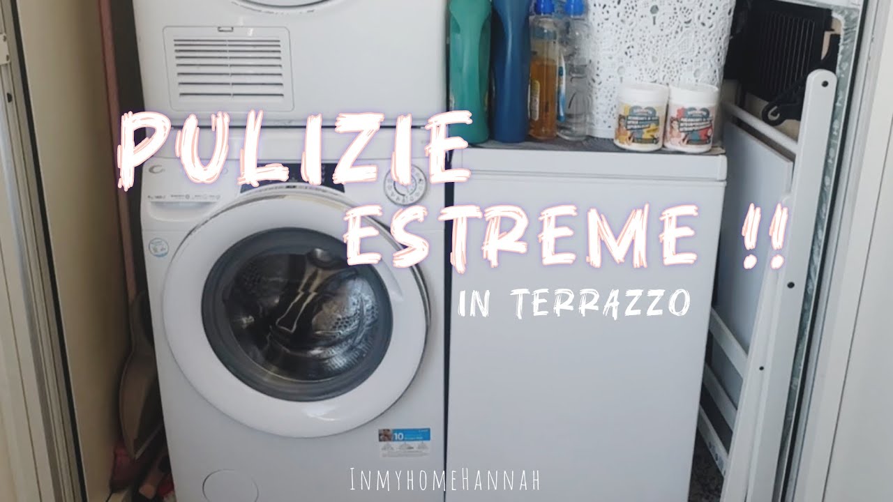 NON PULIVO QUI DA MESI!😱 Pulizie estreme in terrazzo-Inmyhome🩷Hannah🩷