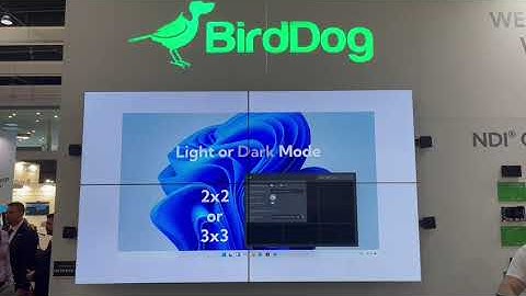 BirdDog VideoWall live at ISE 2023