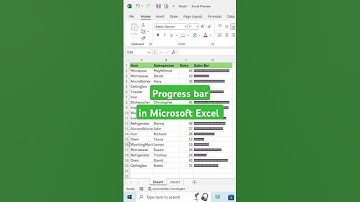 Progress bar in Microsoft Excel #excelhacks #exceltech #exceltipsandtricks #excelshorts