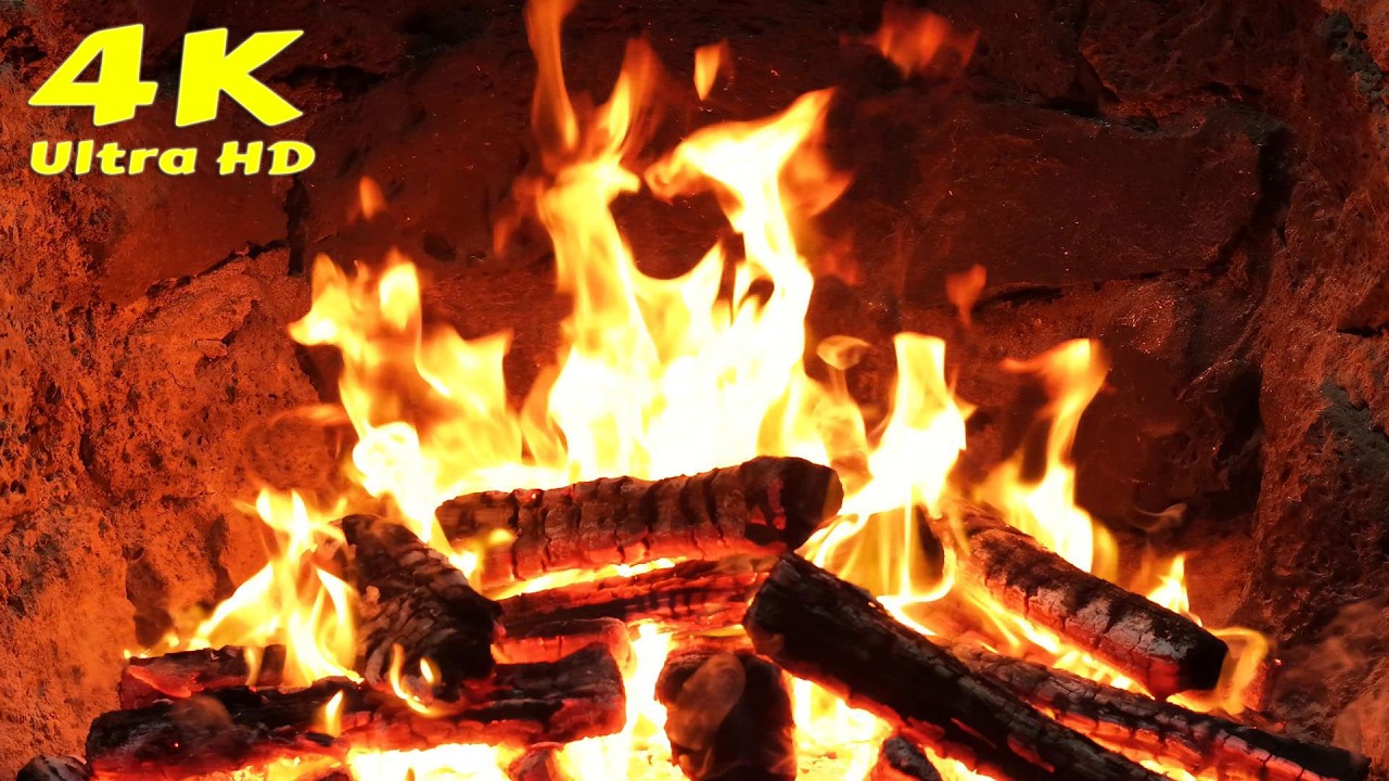 🔥 Snow storm sleep sounds fireplace. Cozy summer fireplace ambience. Winter Cabin Fireplace Ambience