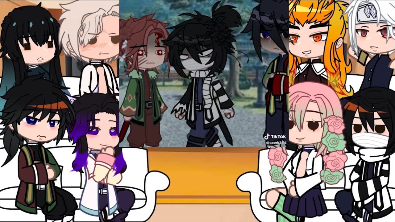 🥀| Hashira react to… ???  Tanjiro And Giyuu | + Random Things | 🥀 Demon Slayer | Gacha | Memes |