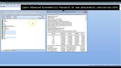 ARDL Eviews Long Run Short Run ECM Cointegration