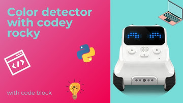 Make a color detector with Codey Rocky