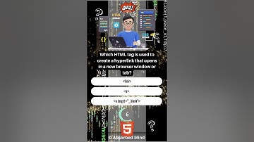 HTML Questions And Answers || HTML Tutorial For Beginners || #Quiz #MCQ #HTML #coding #ict #shorts
