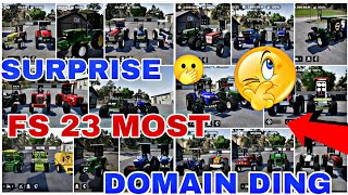 Fs 23 ka simple map aur 30+ indian TRACTORS mod