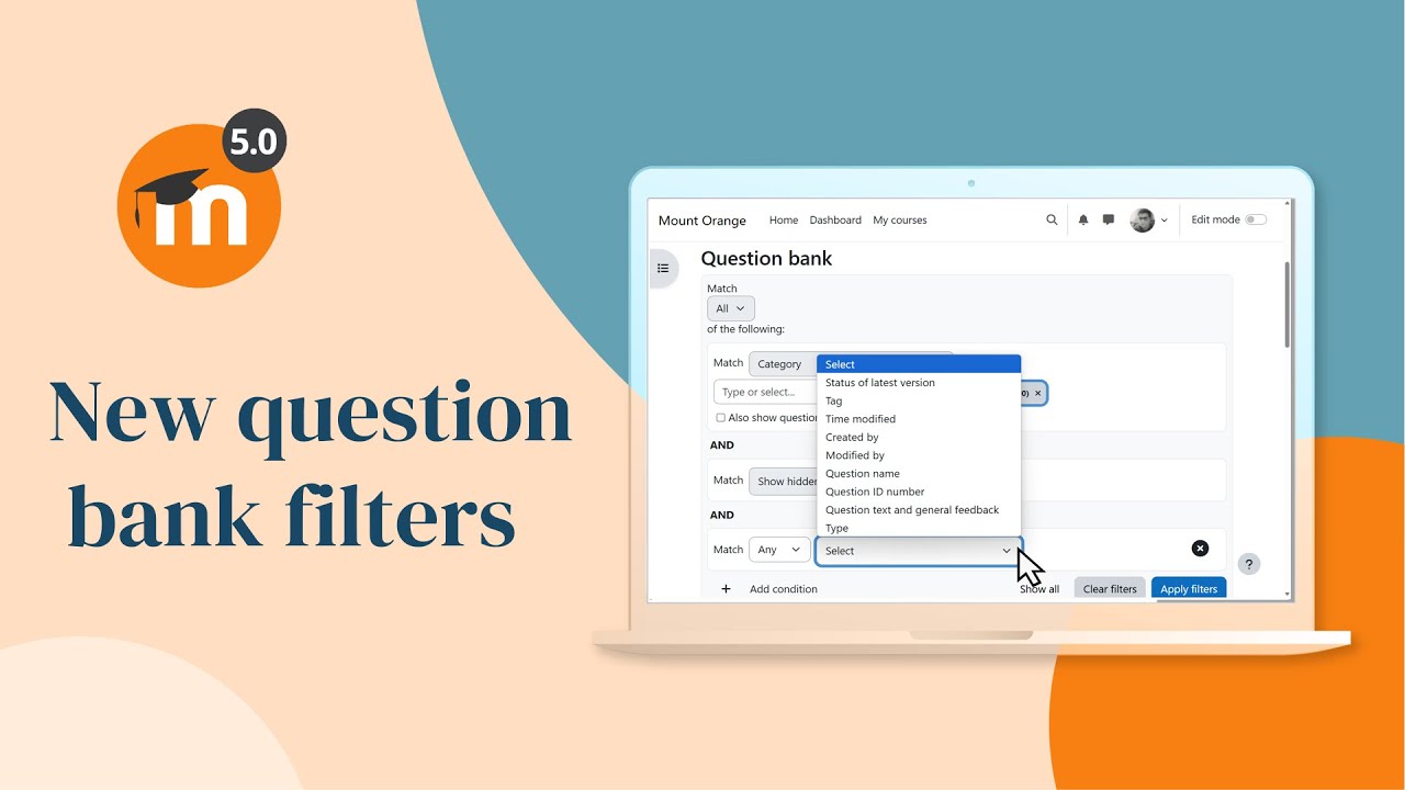 New question bank filters