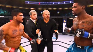 Gilbert Burns vs Kevin Holland FULL FIGHT | UFC 4 AI Simulation