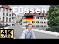 Füssen, Beautiful Town in Germany, 4K 60fps Ultra HD