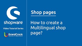 Shopware tutorials : How to Create a multilingual  Shop page