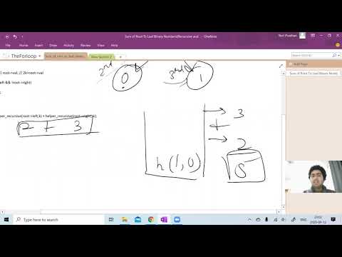 SUM OF ROOT TO LEAF BINARY NUMBERS: RECURSIVE AND ITERATIVE APPROACH